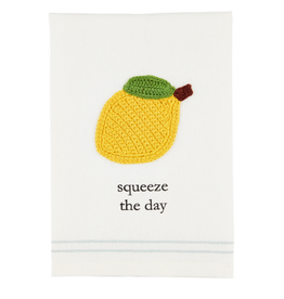 Lemon Fruit Crochet Towel