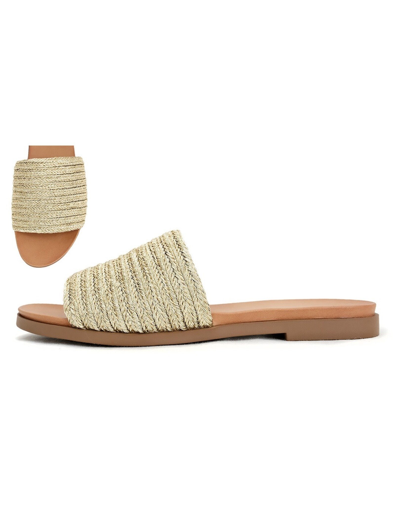 Fate Gold Slide Sandal