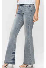 Judy Blue Judy Blue Pin Tack Detail Flare Denim