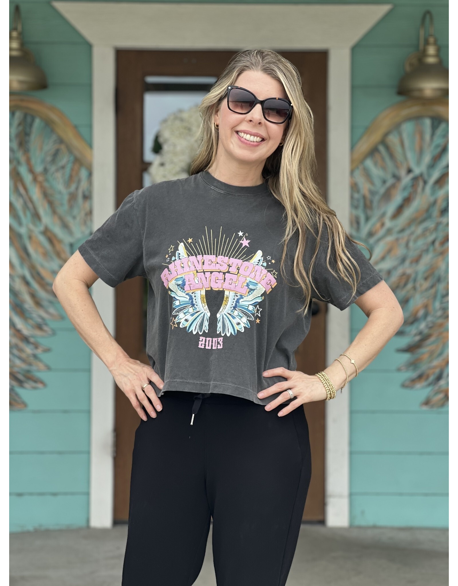 Rhinestone Angel 2003 Wing Tee