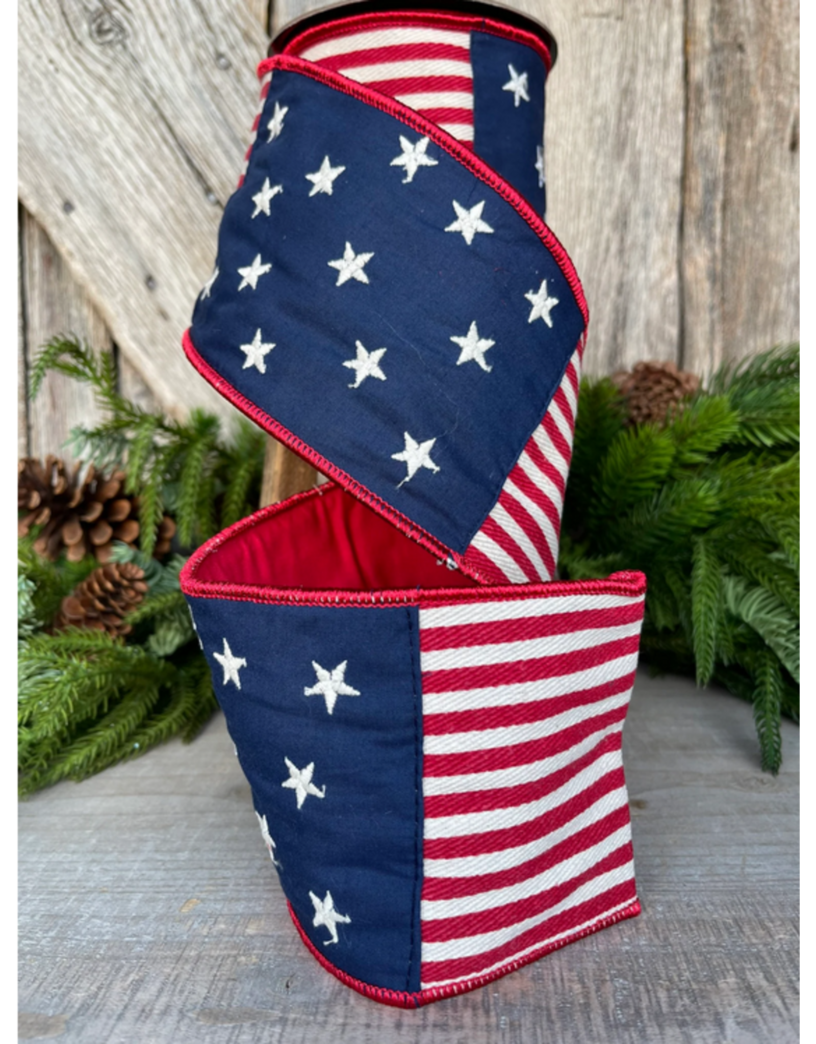 d stevens American Flag 4in Ribbon