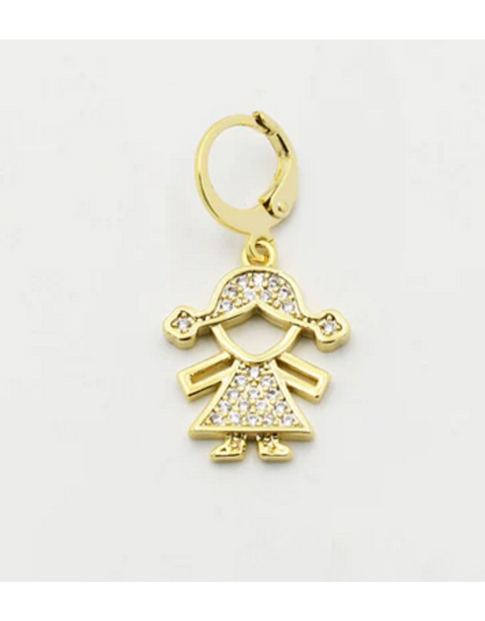 Treasure Jewels Girl Charm Gold