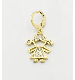 Treasure Jewels Girl Charm Gold