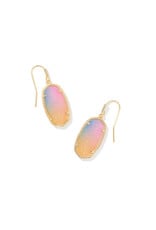 Kendra Scott Dani Earring Gold Pink Watercolor