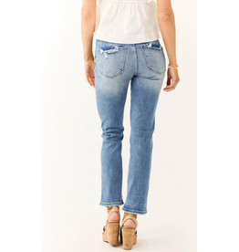 Risen Risen Medium Mid Rise Straight Leg Denim