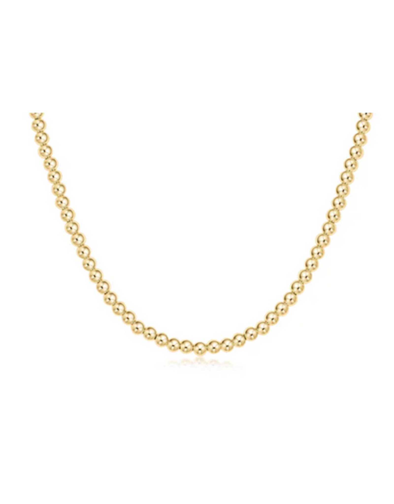 enewton 17" Choker Classic Gold 4mm Bead