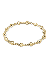 enewton Classic Sincerity Pattern 5mm Bead Bracelet - gold