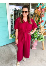 Burgundy Annalise Jumpsuit