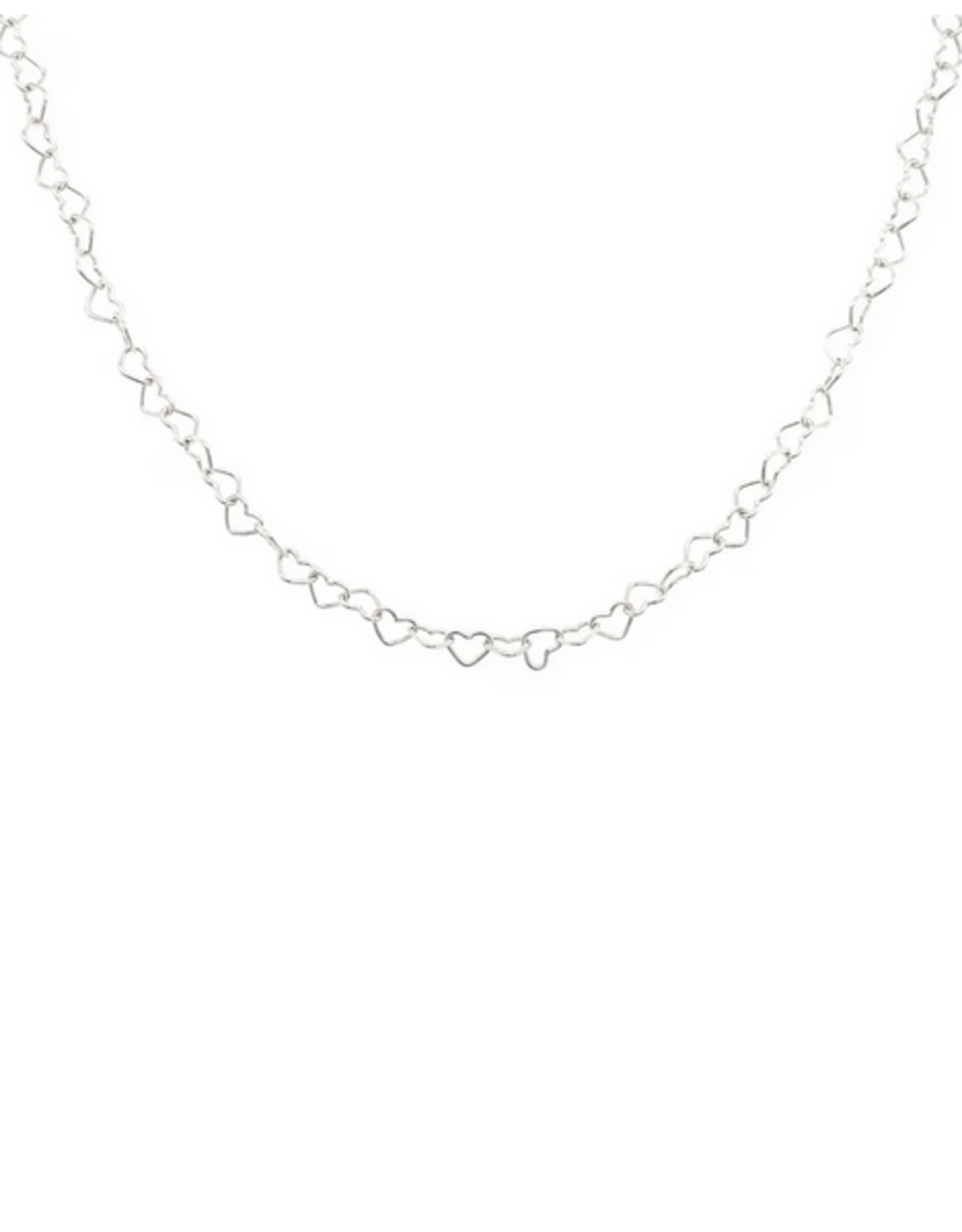 Natalie Wood Adorned Heart Layering Necklace- Silver