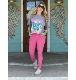 The Travel Hot Pink Crop Pant