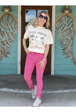 The Travel Hot Pink Crop Pant