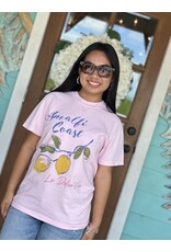 Pink Amalfi Coast Italy Comfort Tee