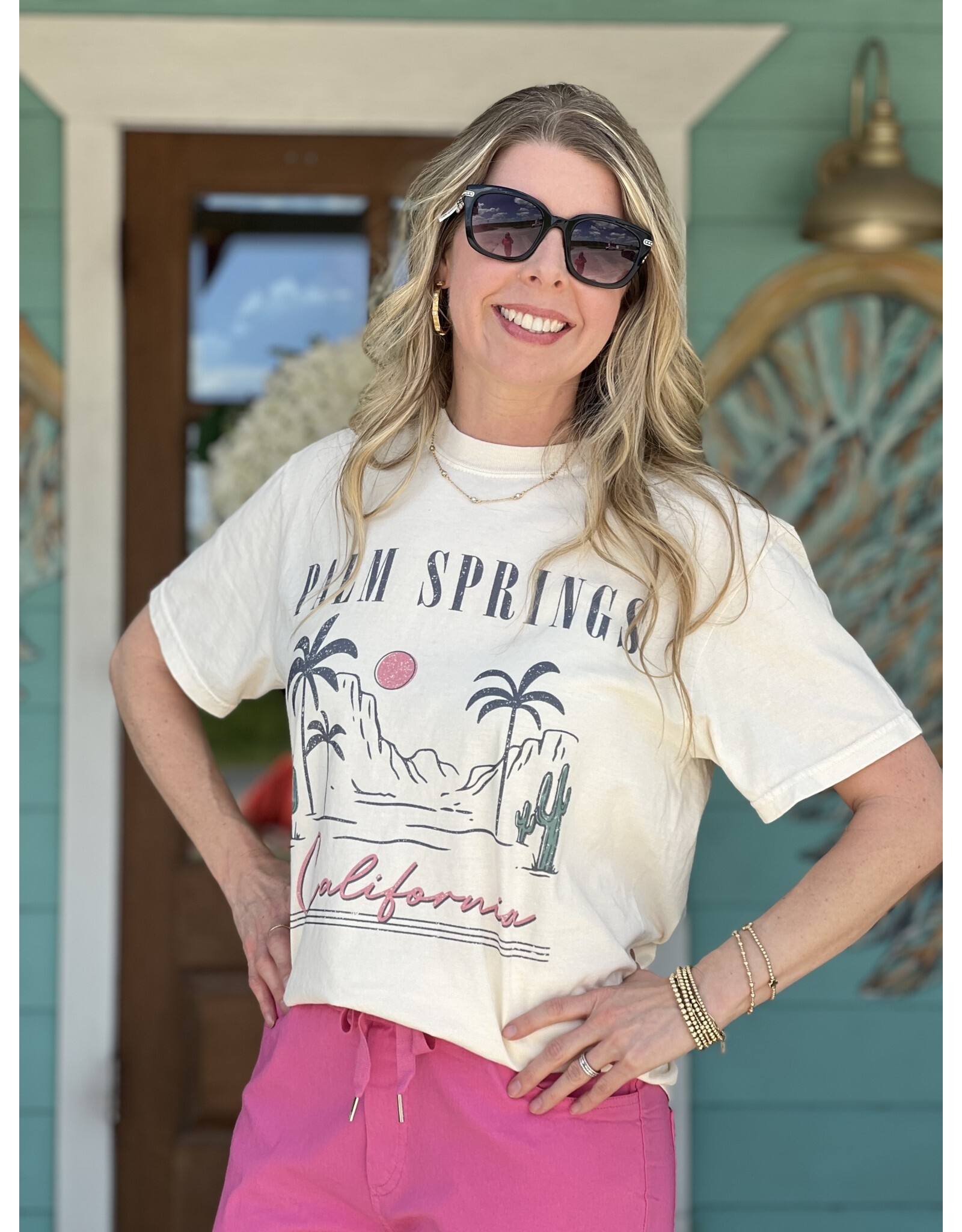 Ivory Palm Springs California Comfort Tee