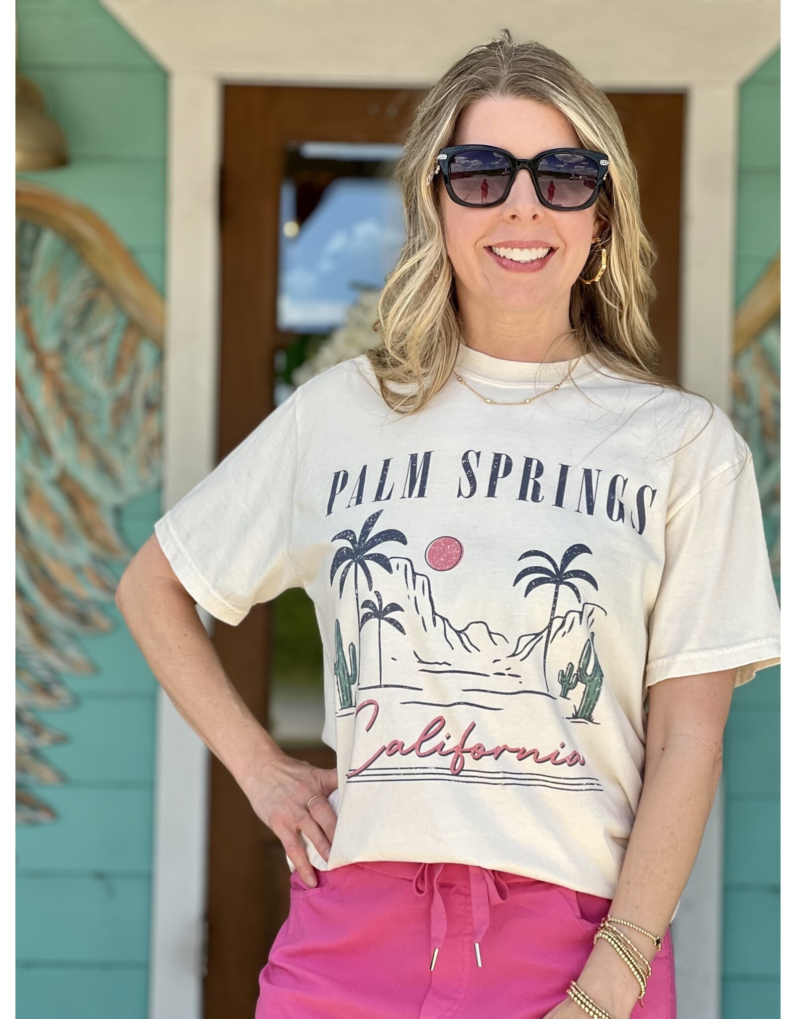 Ivory Palm Springs California Comfort Tee