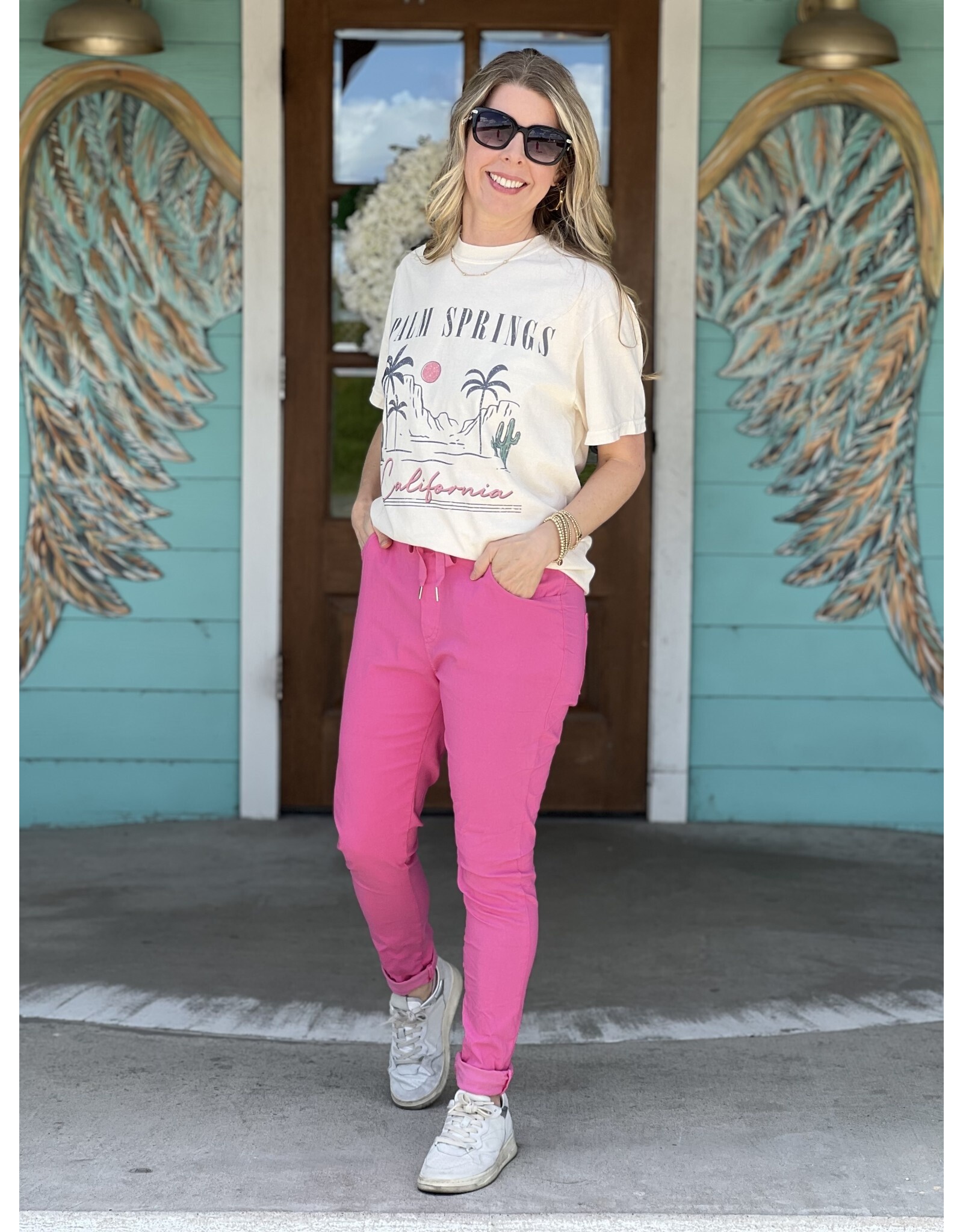 Ivory Palm Springs California Comfort Tee