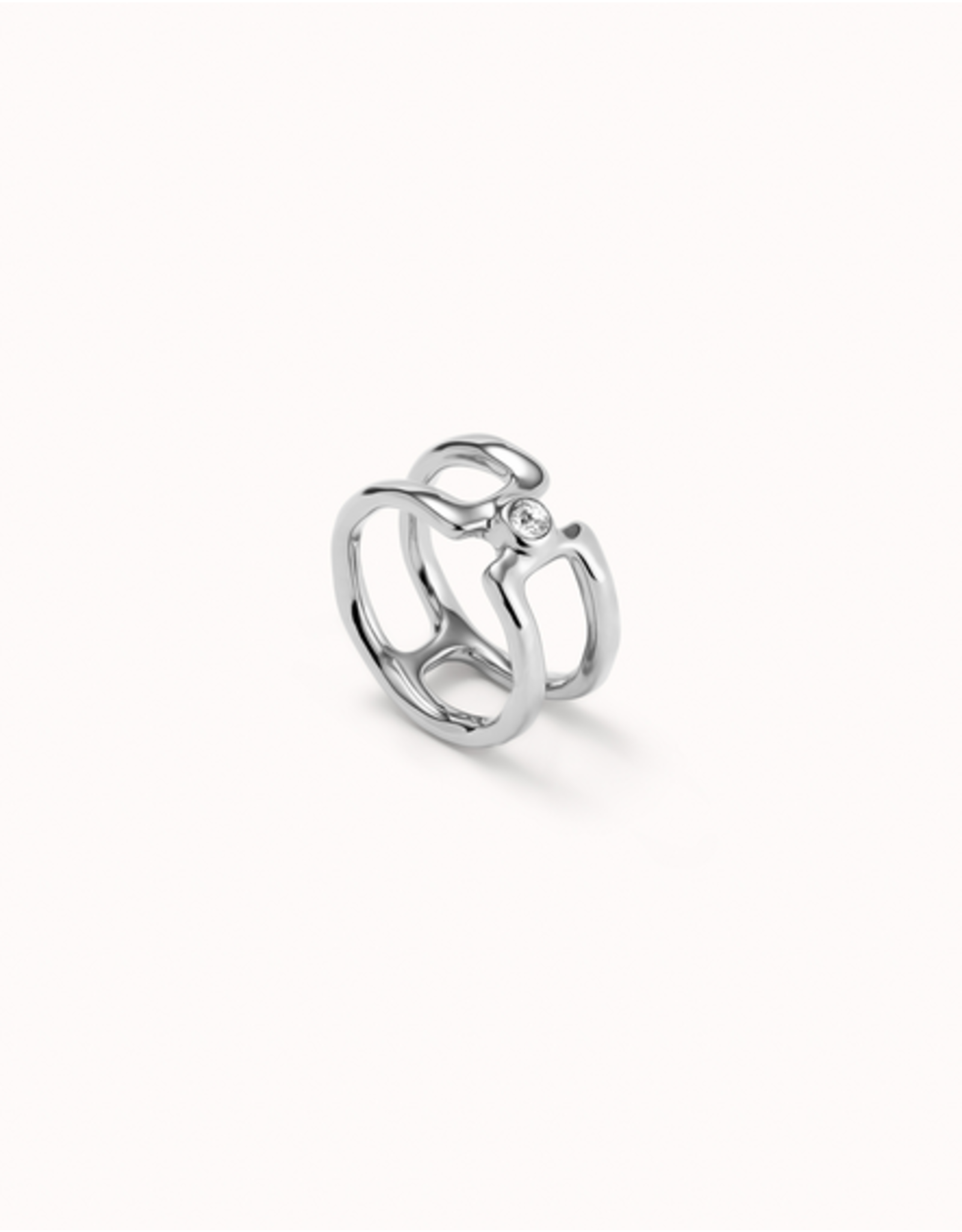 unode50 Uno de 50 Ser Indomable Double Ring Silver