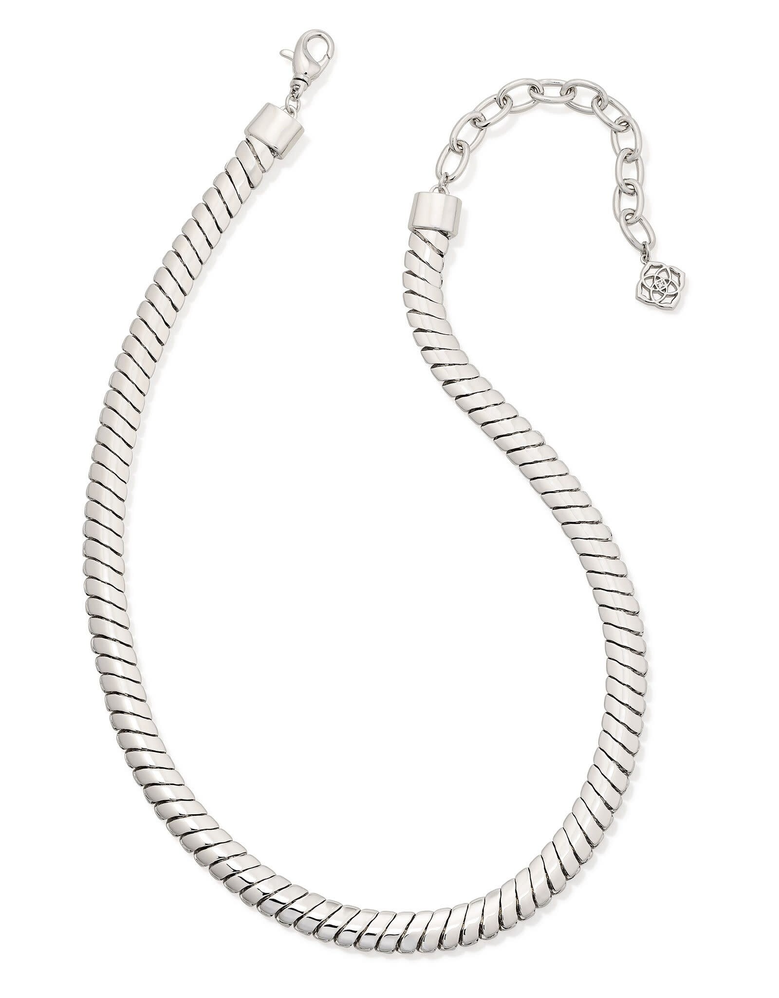 Kendra Scott Lex Chain Necklace Rhodium Metal