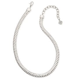 Kendra Scott Lex Chain Necklace Rhodium Metal