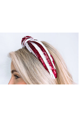 Treasure Jewels Maroon/White Sequin Headband