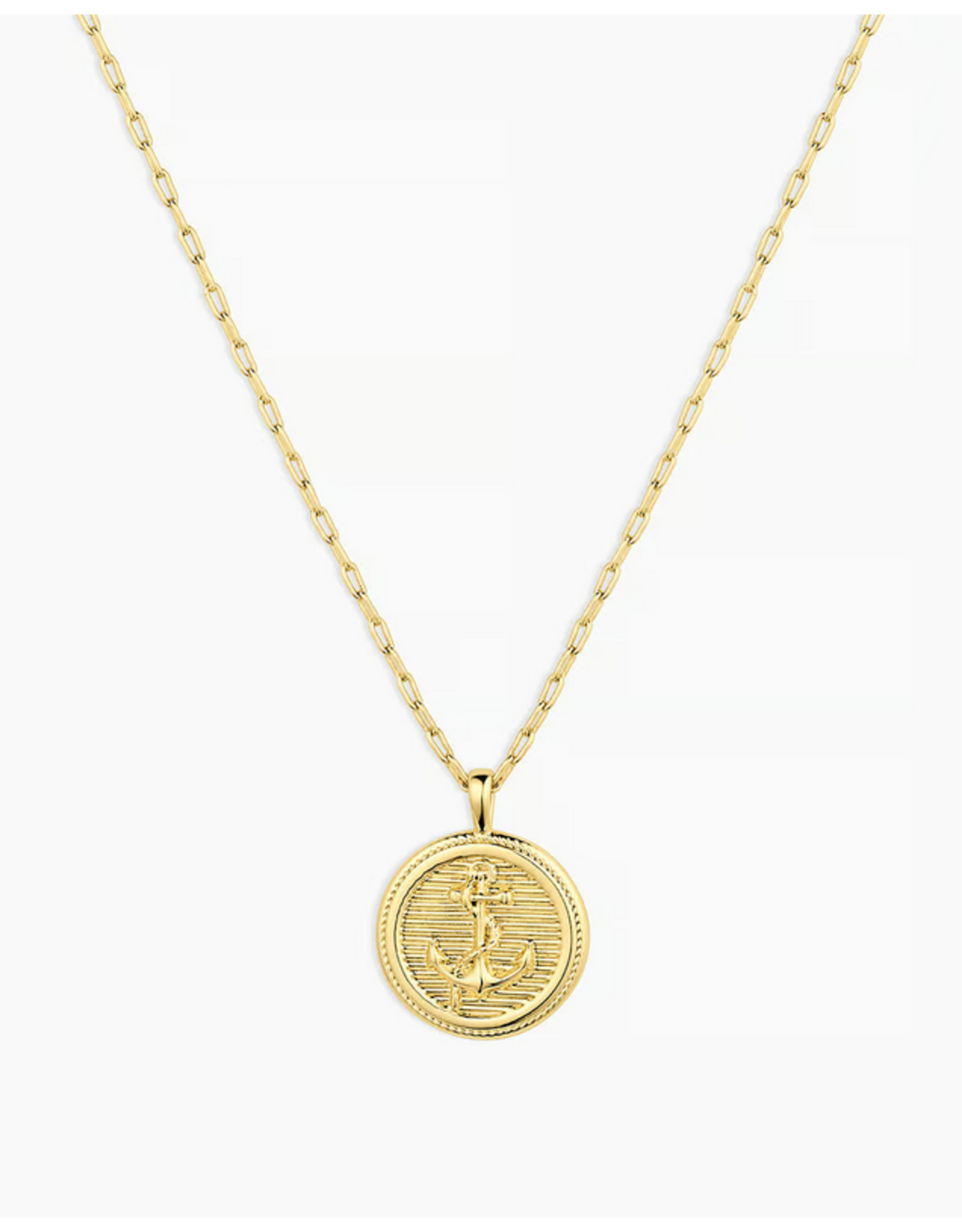 Gorjana Gorjana Anchor Coin Necklace