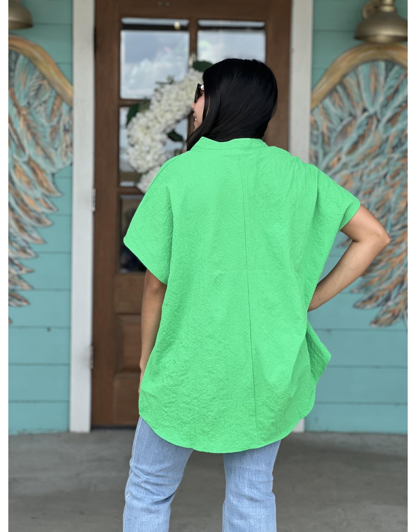 Green Trudy Tunic Top