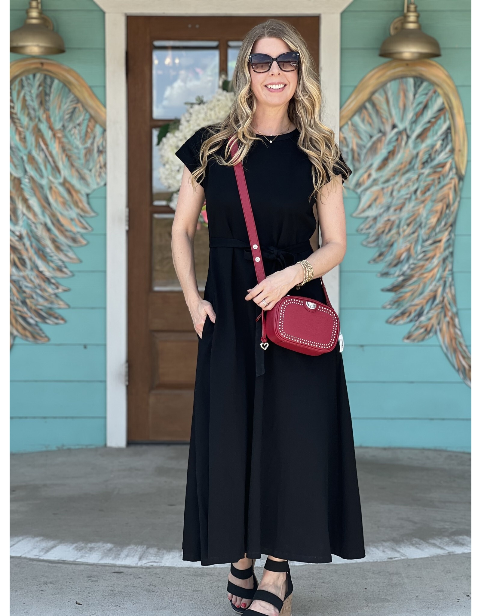 Jackie Midi Dress in Black