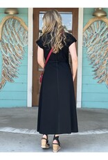 Jackie Midi Dress in Black