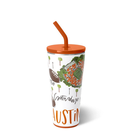 Swig Saturdays in Austin Straw Tumbler 32oz