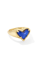 Kendra Scott Framed Ari Heart Band Ring Mood Stone