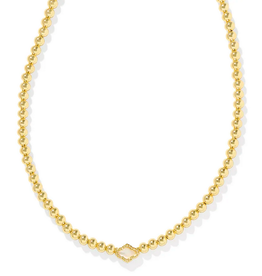 Kendra Scott Abbie Beaded Necklace Gold Natural MOP