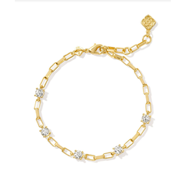 Kendra Scott Lexi Bracelet Gold White Crystal