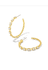 Kendra Scott Lexi Hoop Earring Gold White Metal