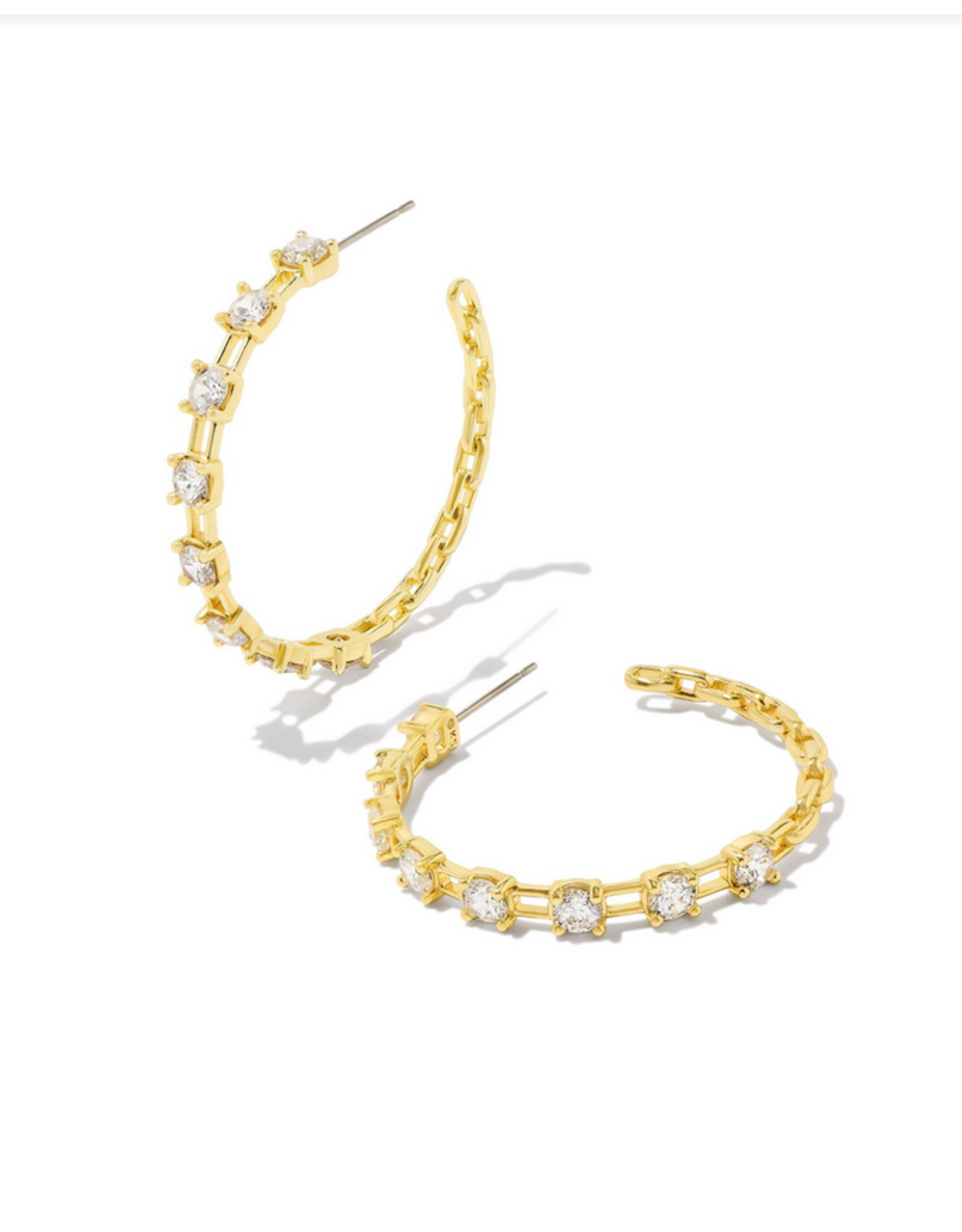 Kendra Scott Lexi Hoop Earring Gold White Metal