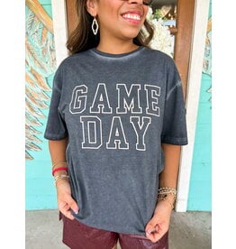 Black Game Day Graphic Tee