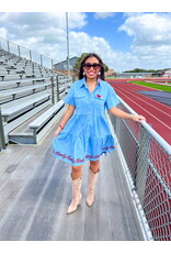 Denim Embroidered Darlin Dress