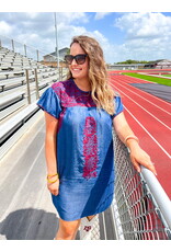 Embroidered Ring Dress