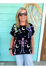 Queen of Sparkles Dancing Skeletons Tee