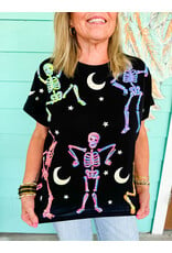 Queen of Sparkles Dancing Skeletons Tee