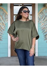 Olive Olivia Satin Top