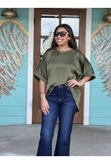 Olive Olivia Satin Top