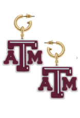 Canvas Texas A&M Enamel Earring