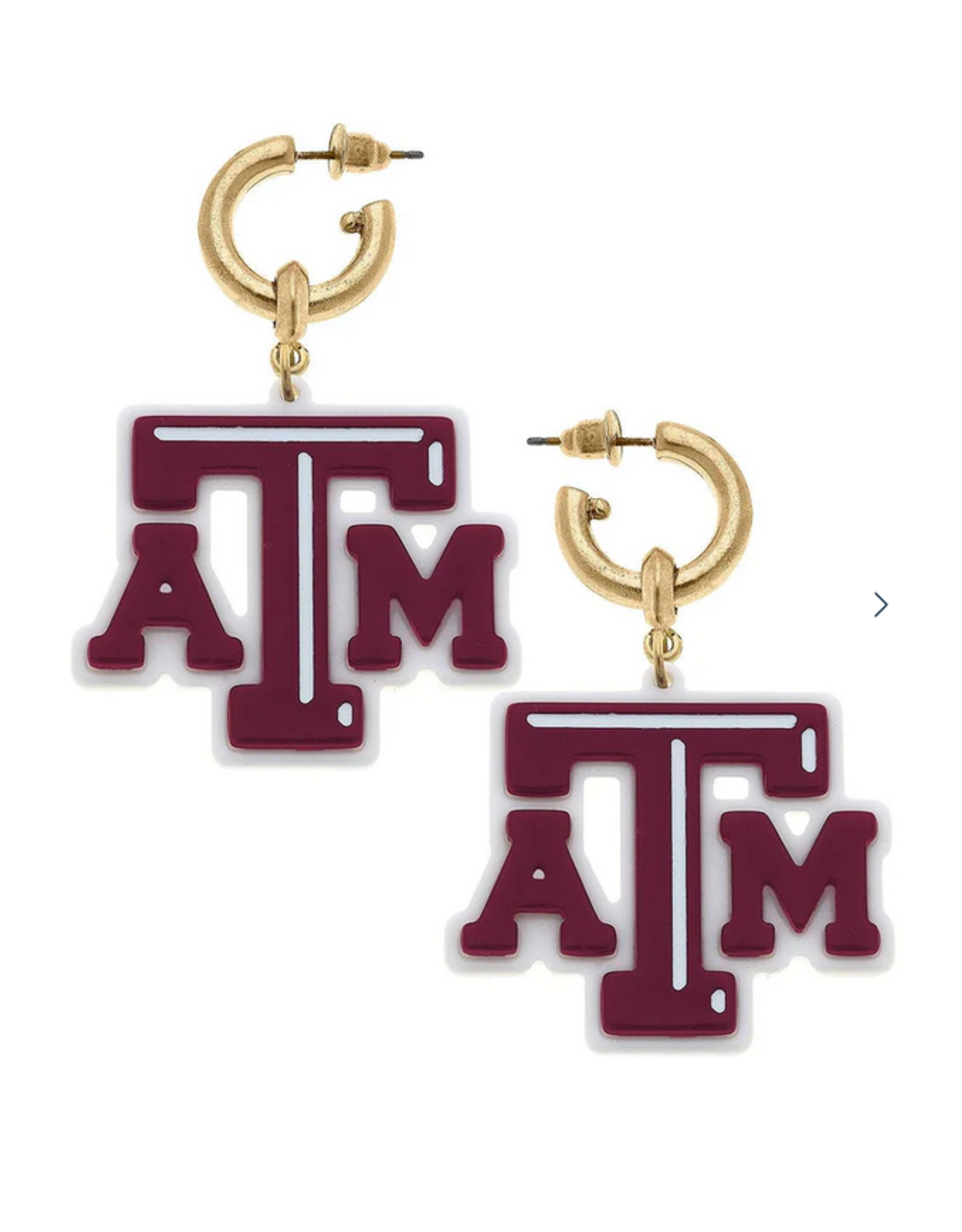 Canvas Texas A&M Enamel Earring