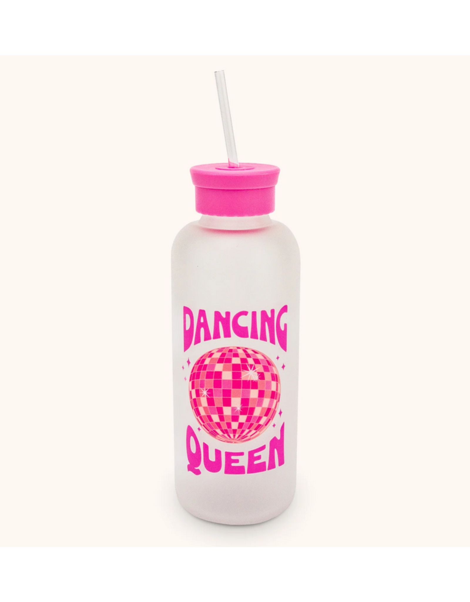 studio oh Dancing Queen Glass Water Bottle