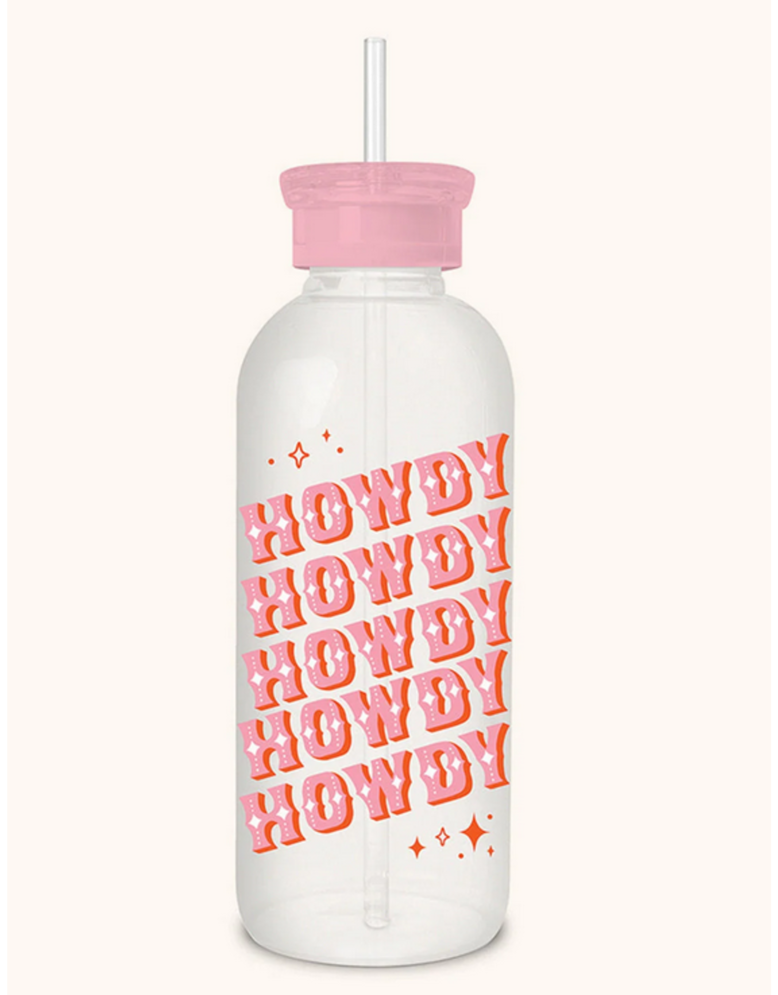 studio oh Howdy Partner Glass Water Bottle