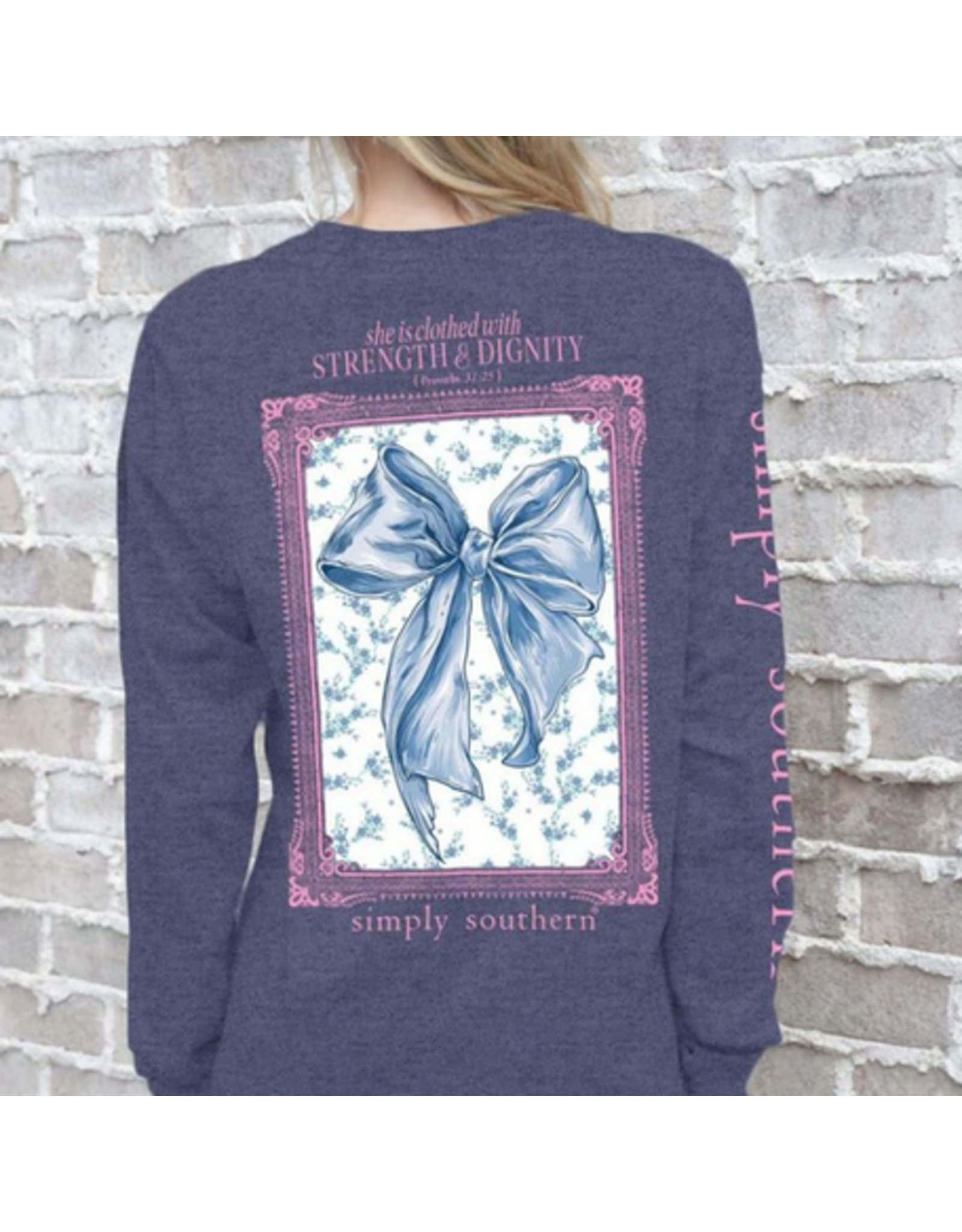 Simply Southern Simply Southern Denim She Is LS Tee