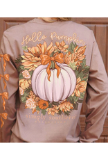 Simply Southern Pumpkin Long Sleeve Taupe Tee