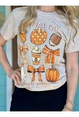 Simply Southern Oatmeal Short Sleeve Fall Pie Tee