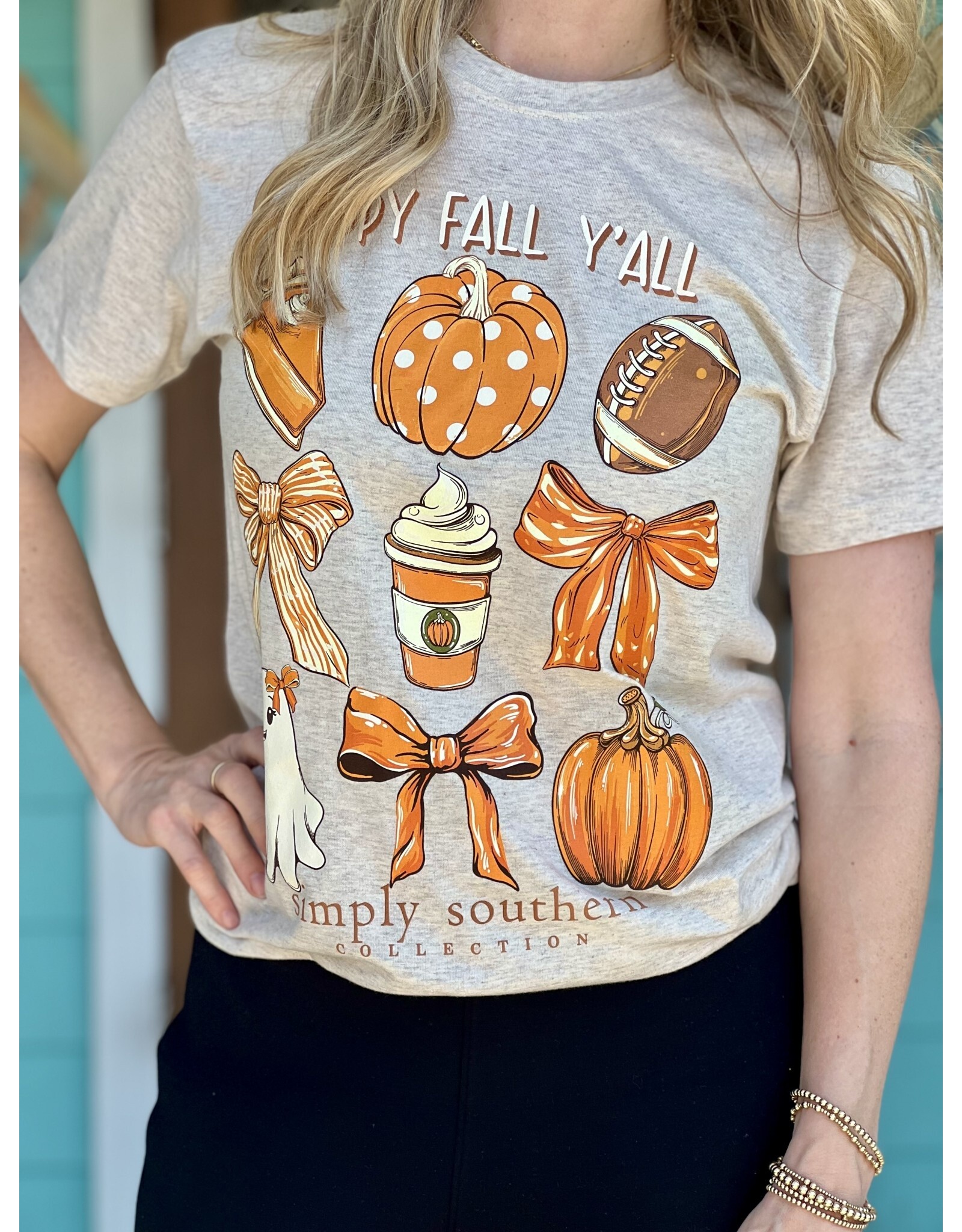 Simply Southern Oatmeal Short Sleeve Fall Pie Tee