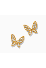 Brighton Enchanting Butterfly Gold Post Earring