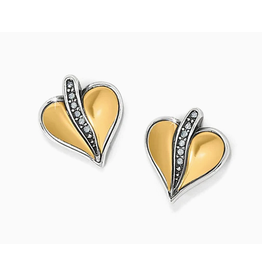 Brighton Precious Heart 2Tone Post Earring